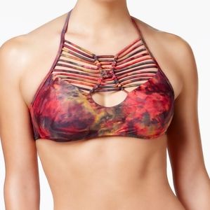 Becca by Rececca Virtue Chakra Macrame Bikini TOP ONLY size small